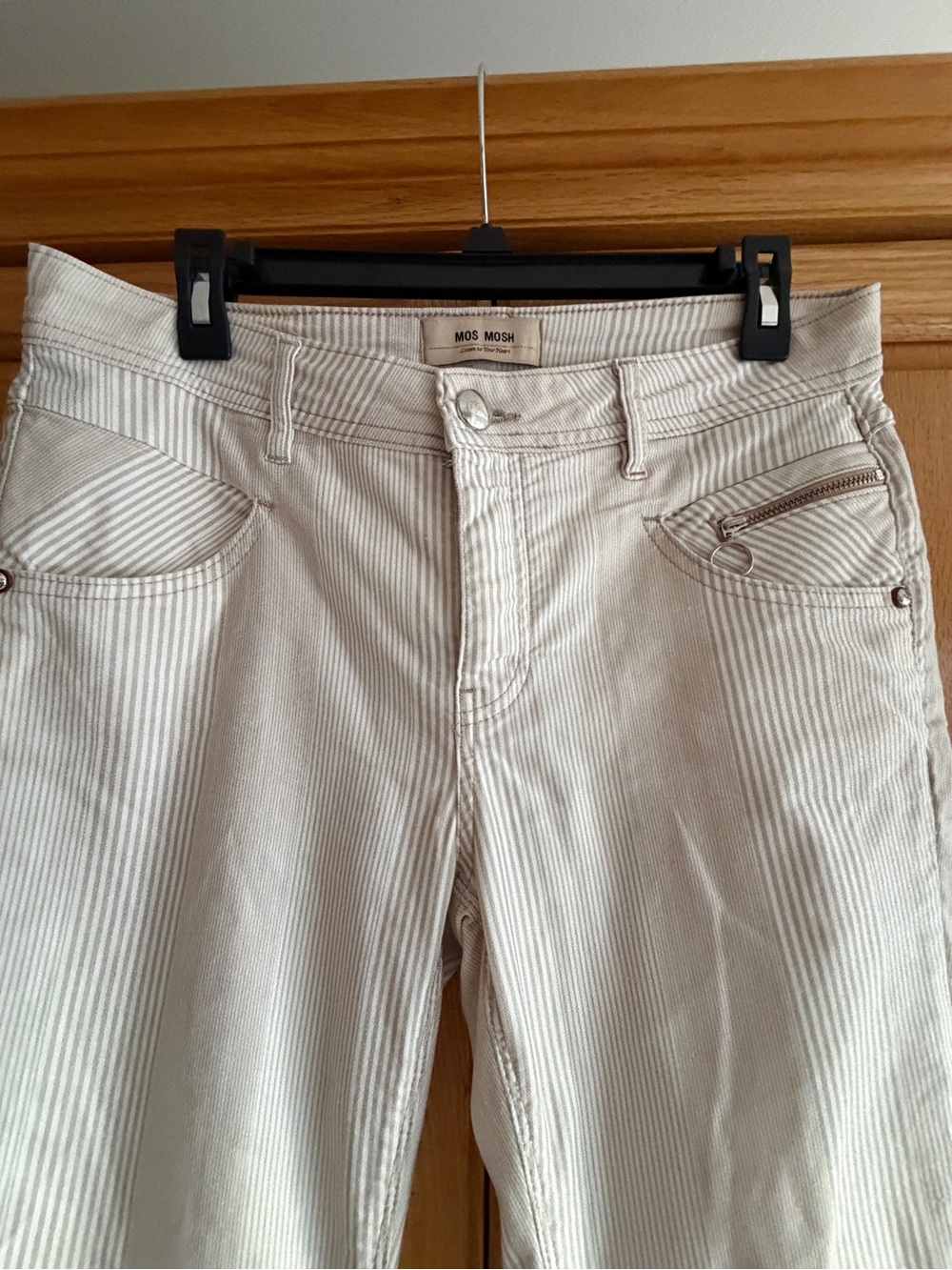 Mos Mosh Size 30 Nelly Feather Stripe pant